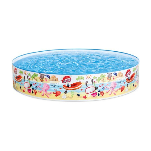 Piscina Infantil Rígida De Patitos Intex, Acuarela