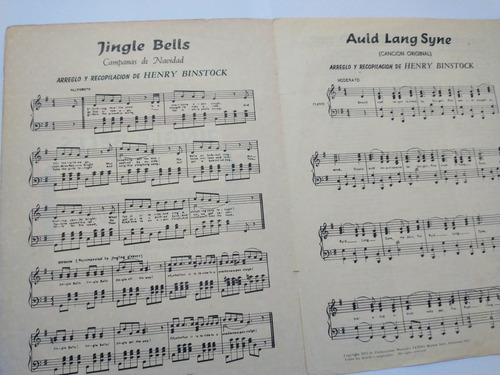 Partitura Jingle Bells De Henry Binstock (Usado)