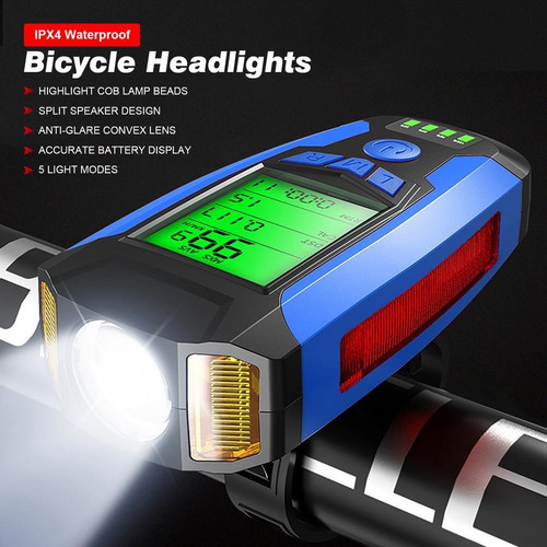 Para Juego De Lámparas Para Bicicleta Usb Recargable /