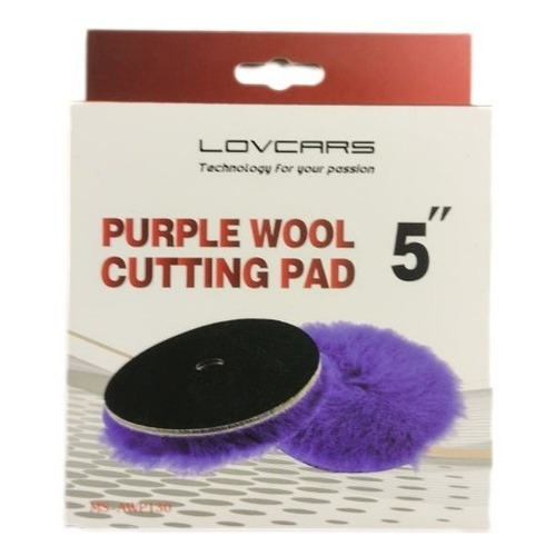 Pad Lana Morado De Corte Para Pulido 5  Lovcars