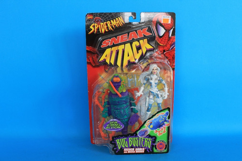 Silver Sable Spiderman Sneak Attack Toybiz 1998