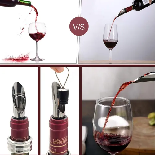 Juego De Abridor De Vino Con Sacacorchos Y Accesorios