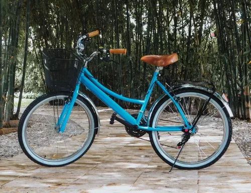 Paseo Infrarrojo digerir Bici Vintage Azul Personalizada C/ Nombre, Accesorios Y18vel