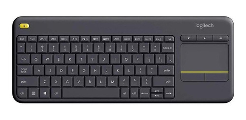 Teclado sem fio Logitech K400 Plus QWERTY português de cor preto