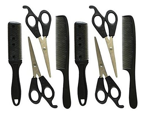 Tijeras Cortar Cabello - 8pc Hair Styling Set Comb Scissorsc