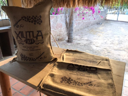 Sacos De Yute Pack De 3 Costales De Suvenires Xilitla Café