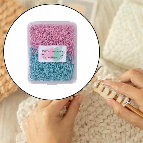 650 Piezas Marcadores De Puntada Pins De De Tejer Rosa