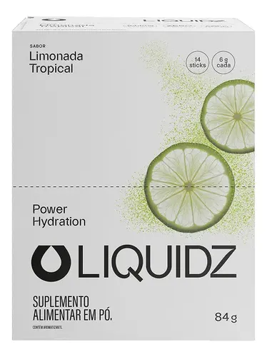 Liquidz Bebida De Eletrólitos Em Pó Sabor Limonada Cx 14 Un.