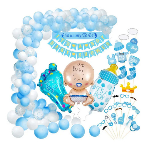 Set De Globos Decorativos Baby Shower 