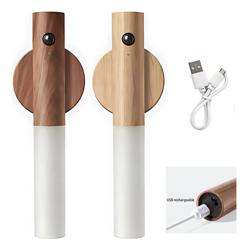 Aplique Magnético Led Con Carga Usb Y Sensor De Movimiento