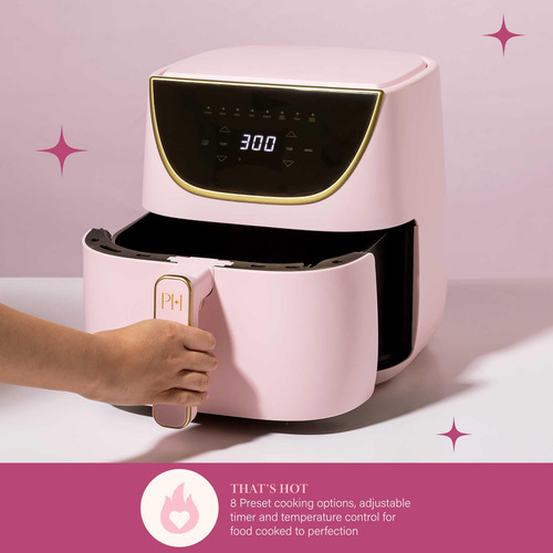 Air Fryer Paris Hilton, Grande, Con Capacidad Para 6 Cuartos