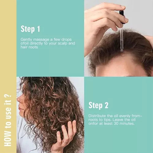 Aceite Para El Cuidado Del Cabello Vegano Natural Oleos 2p