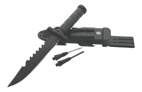 Imagen 2 de 4 de Cuchillo Táctico Supervivencia Militar C/ Pedernal Nf6118
