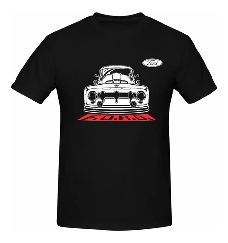 Playera Silueta  Ford F100 Manga Corta Cuello Redondo