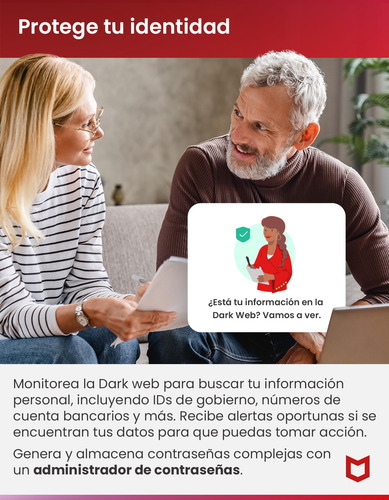 Antivirus Mcafee Total Protection 2024 1 Dispositivo 1 Año