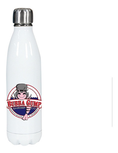Botella Blanca Acero Inoxidable - Forrest Gump ( Bubba )