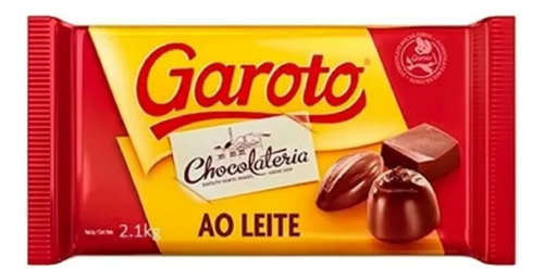 Kit 2 Barras Chocolate Ao Leite Garoto 2,1kg Frete Grátis