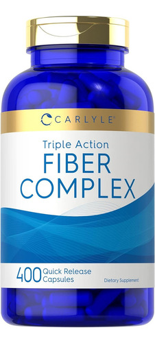 Complejo De Fibras | 400 Capsulas | Suplemento Sin Ogm | Fib