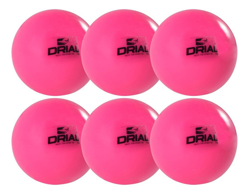 Bocha De Hockey Drial - Pack X 6 Bochas Profesionales Color Fucsia