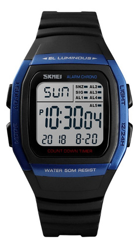 Reloj Digital Led Digital A Prueba De Agua Skmei