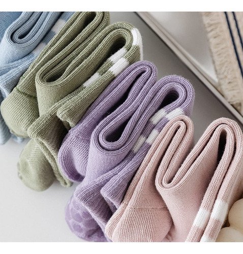 C 8 Pares De Calcetines Antideslizantes De Yoga Para Mujer