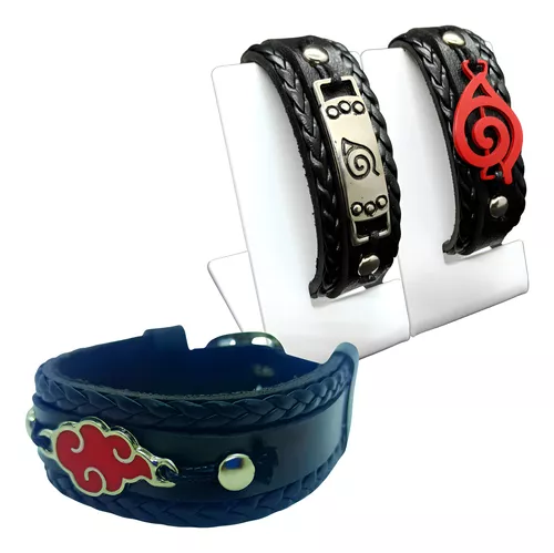 Kit Colar Naruto Símbolo Konoha e Akatsuki Nuvem Vermelha : :  Brinquedos e Jogos