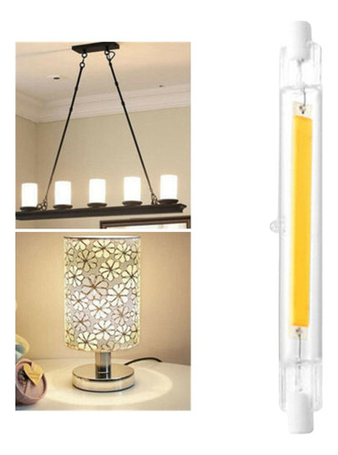 Qy Bombilla Cob De Tubo De Vidrio J118 Led R7s De 118 Mm