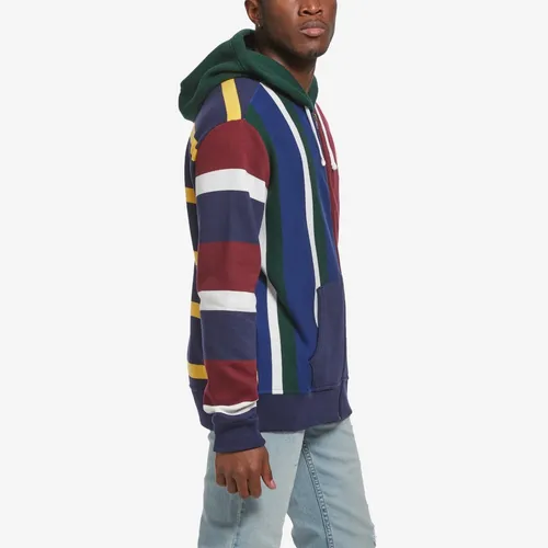 Patchwork hoodie polo best sale