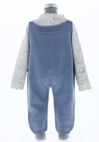 Conjunto Mameluco Bebe Overol Color Azul 3236 0 A 2 Años
