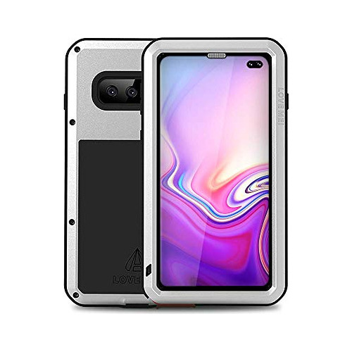 Funda Para Samsung Galaxy S10 Plus Plata Aluminio Gorilla Vi