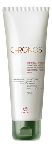 Chronos Protetor Antioleosidade Redutor De Poros Fps 30 Inc. Momento de aplicação Dia Tipo de pele Oleosa