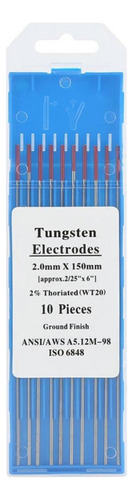 Wt20 Electrodo De Tungsteno Profesional Tig Varilla 2% Toria