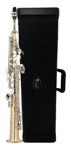 Saxofone Soprano Eagle Laqueado Niquelado 1 Ano Garantia