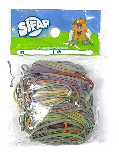 Bandas Elasticas De Colores X50gr Bolsa Sifap