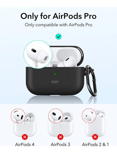 Funda Para AirPods Pro 2ª Generación Esr Full Drop Black