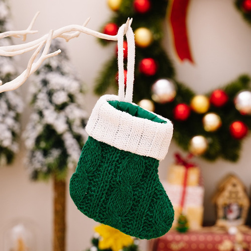 12 Piezas Mini Medias De Navidad Medias Clásicas De Navidad