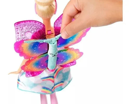 Muñeca barbie hada alas top magicas