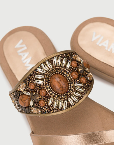 Imagen 2 de 5 de Sandalias De Cuero Viamo Kaela