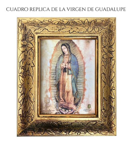 Cuadro Virgen De Guadalupe 31x26 Cm Replica