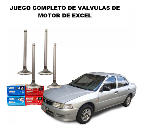 Juego Valvulas Escape Mitsubishi Signo 1.3 12v 4g13 94 09