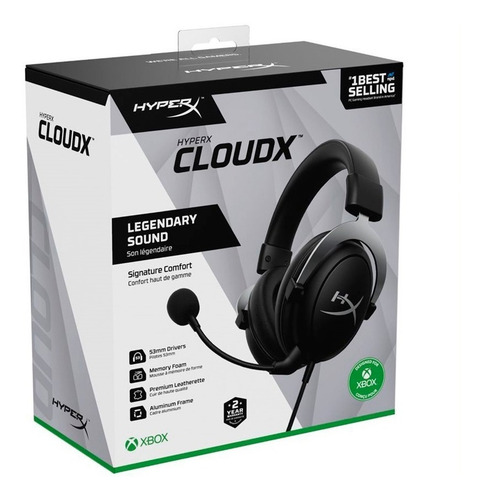 Imagen 5 de 9 de Audífonos gamer HyperX CloudX HSC2-CG negro