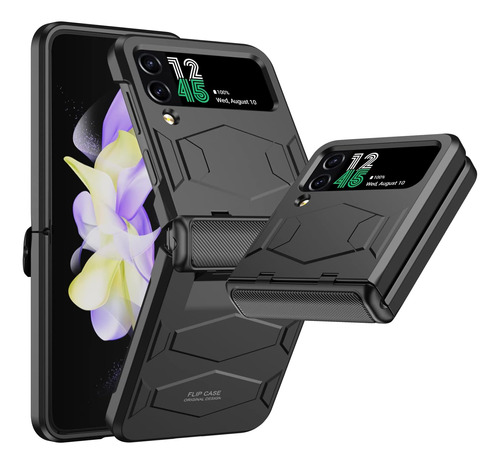 Funda Vizvera Para Galaxy Z Flip 4 Black