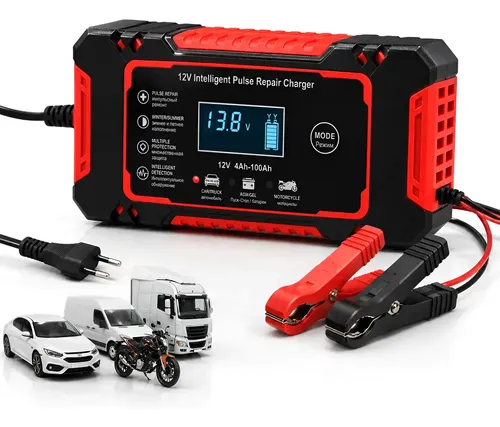 Carregador Inteligente De Bateria Automotiva 12v 6a Bivolt