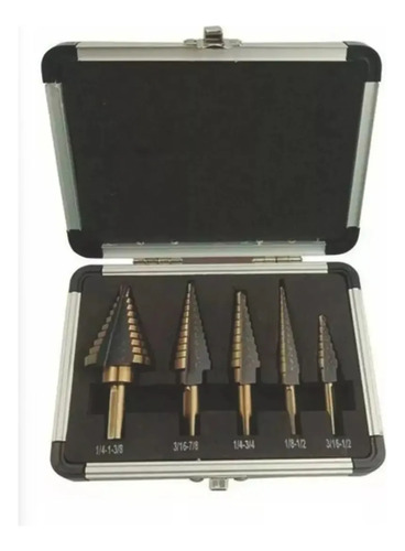Set De 3 Brocas Pino Cónicas Escalonadas 4-32mm