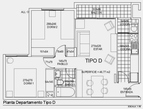 2 Dormitorios Grandes 1 Baño/gc Incluido /poeta Pedro Prado