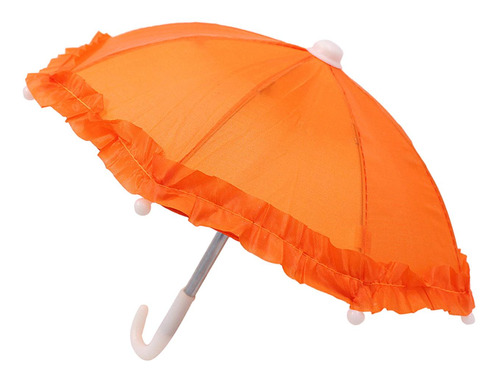 Mini Paraguas Para Casa De Muñecas, Paraguas En Naranja