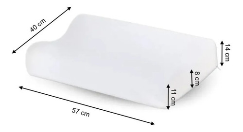 Imagen 3 de 7 de Almohada Maxiking Visco Latex Cervical 60x40