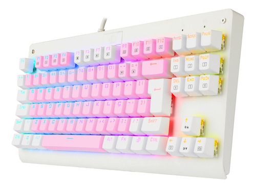 Redragon Dark Avenger Rgb Rosa E Branco Switch Azul