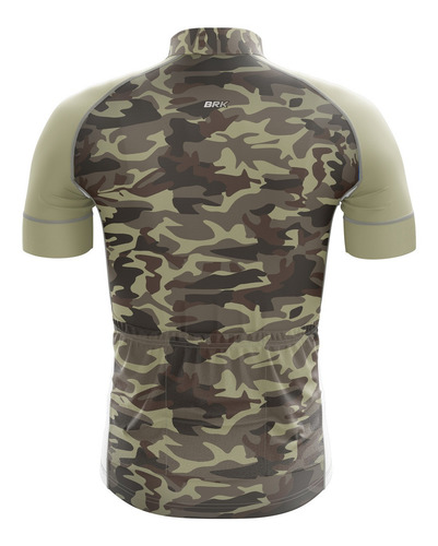 Imagem 2 de 3 de Camisa Ciclismo Brk Camuflada Com Fpu 50+