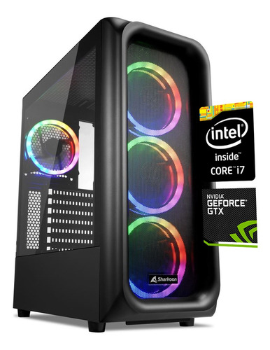 Pc Computadora Gamer Core I7 16gb 2tb Video Gtx1650 4gb Rgb